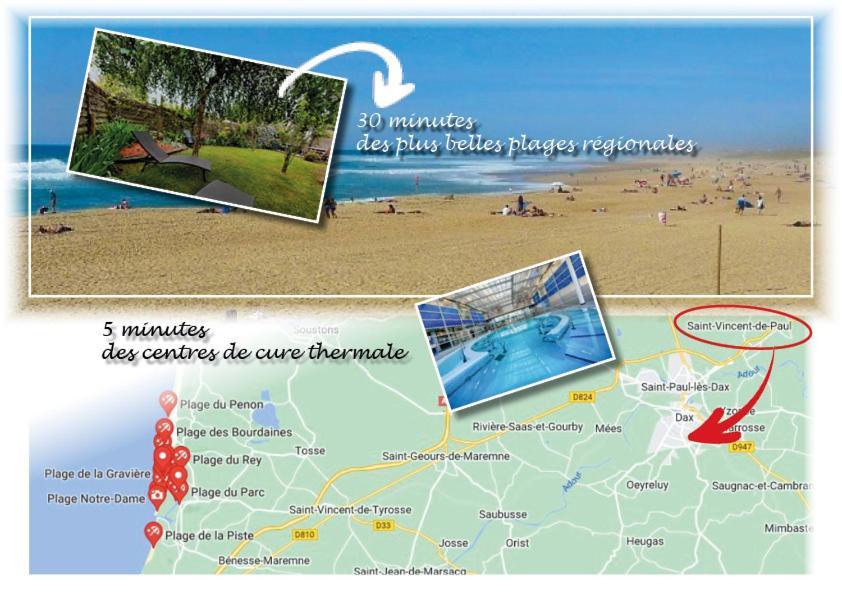 Dax Location Maison Avec Spa Saint-Vincent-de-Paul (Landes) Exterior foto